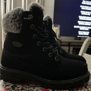 Lugz Women’s Convoy Fur Winter Boot women’s size 7 black
